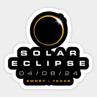 Wos 2024 Emory Texas Solar Eclipse Sticker